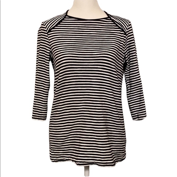 Who What Wear Tops - WHO WHAT WEAR black and white stripe top